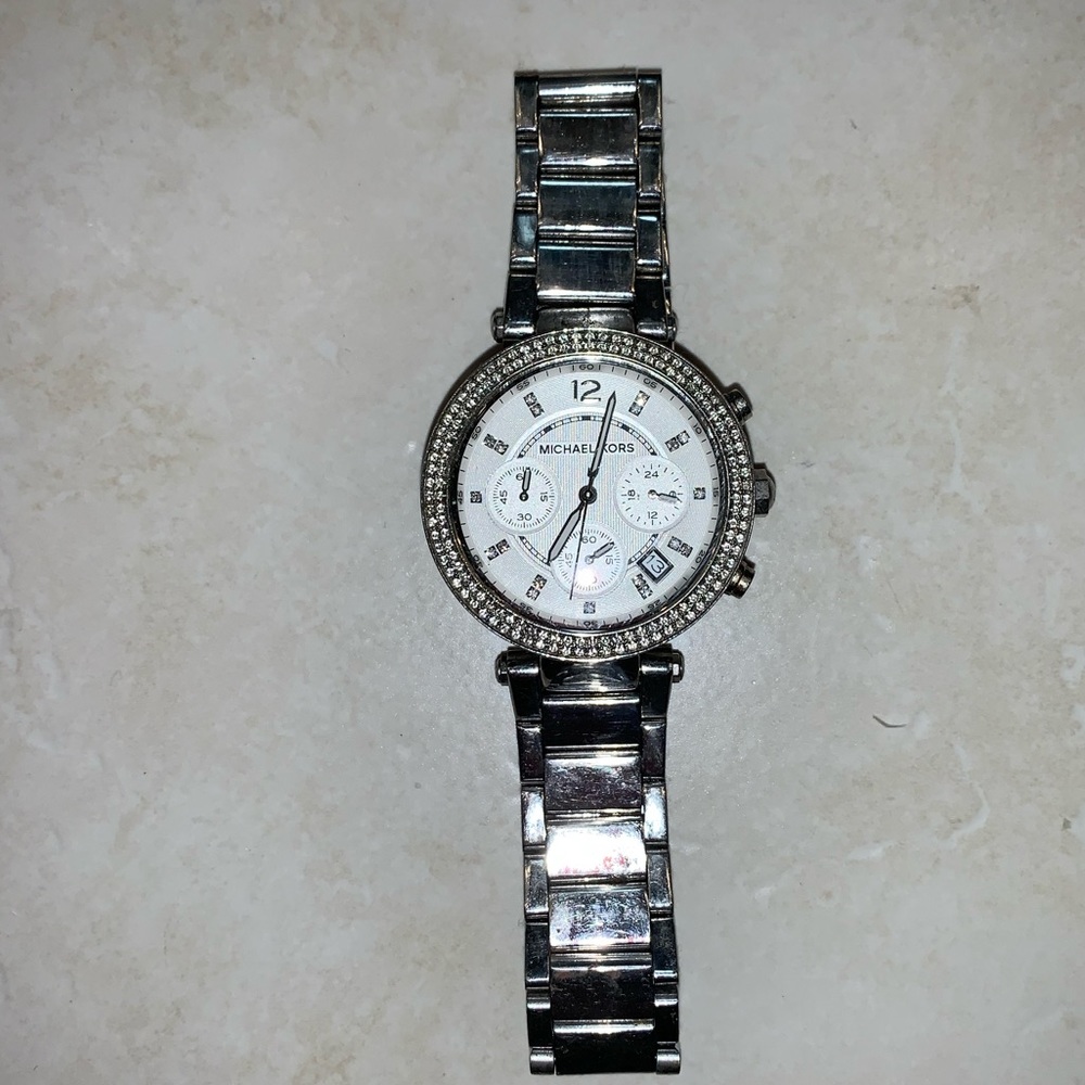Michael Kors Silver Stainless Steel Watch 39mm
